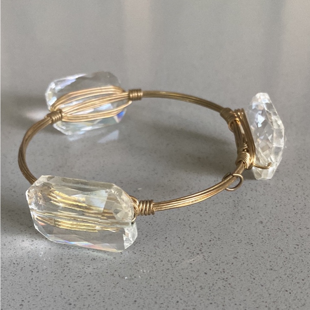 Clear stone Bourbon & Bowties bracelet